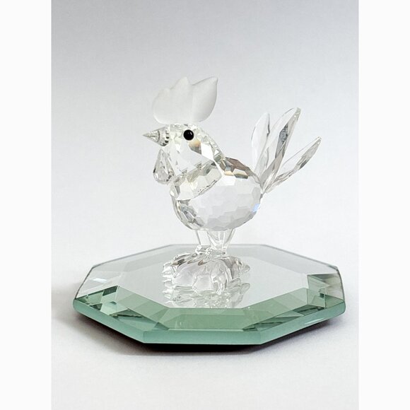 Swarovski - Rooster/Cockerel RETIRED Crystal & Frosted Figure - Picture 2 of 9